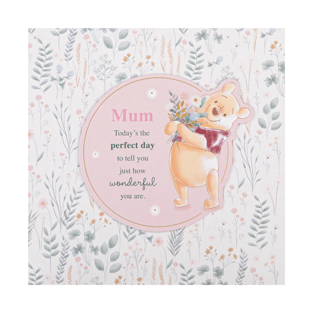 Birthday Card for Mum - Disney Winnie the Pooh Design