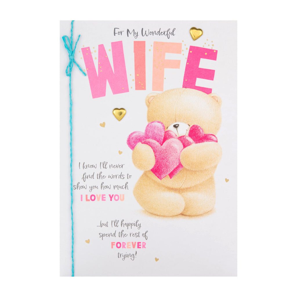 Any Occasion Card for Wife - Forever Friends Poem Design