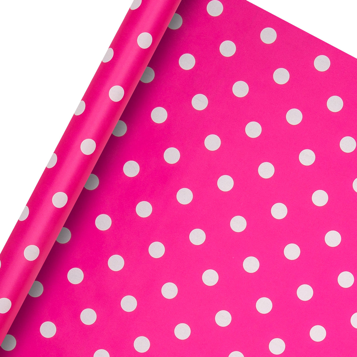 2M Pink Polka Dot Wrapping Paper Hallmark UK