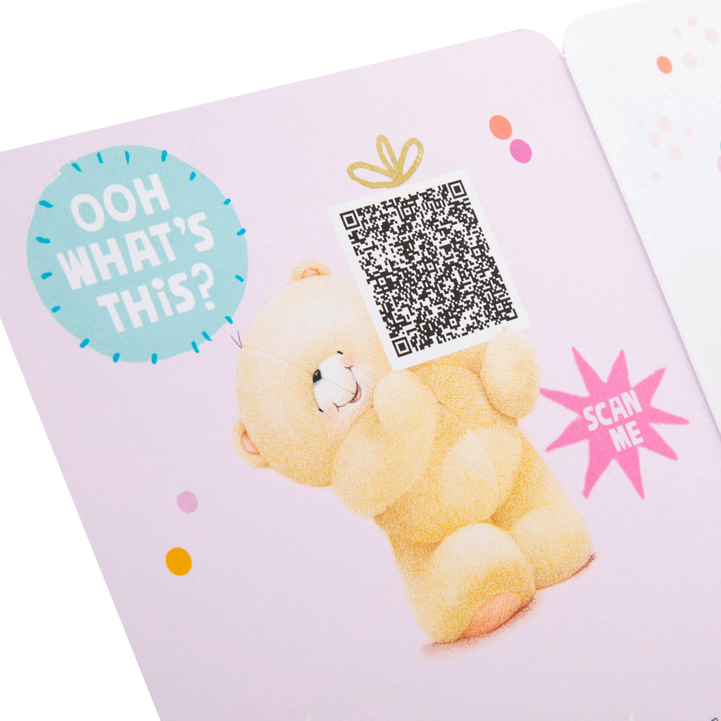 Interactive Forever Friends Birthday Card for Mummy with QR Code
