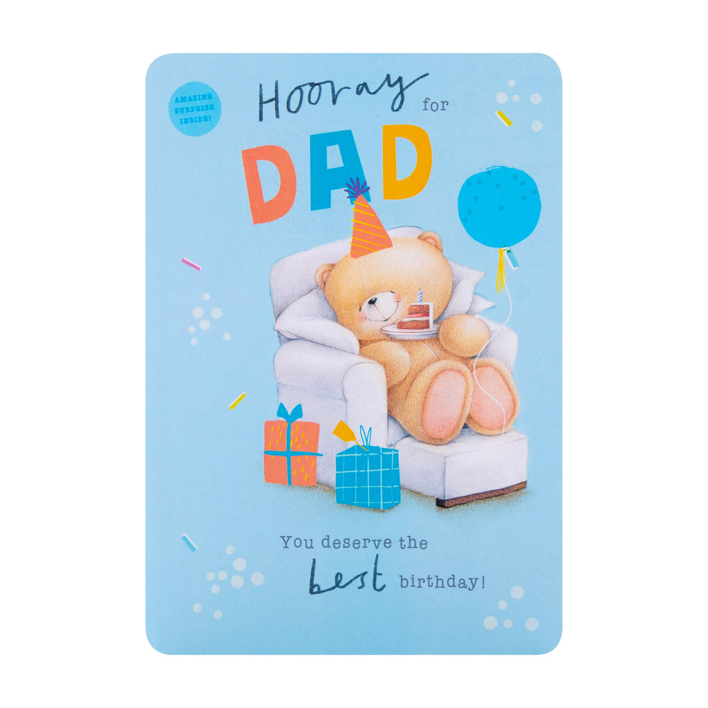 Interactive Forever Friends Birthday Card for Dad with QR Code