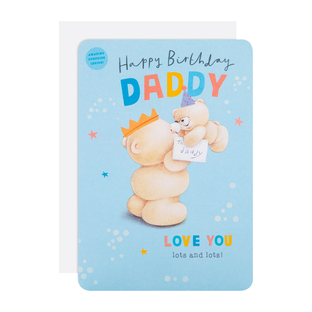 Interactive Forever Friends Birthday Card for Daddy with QR Code