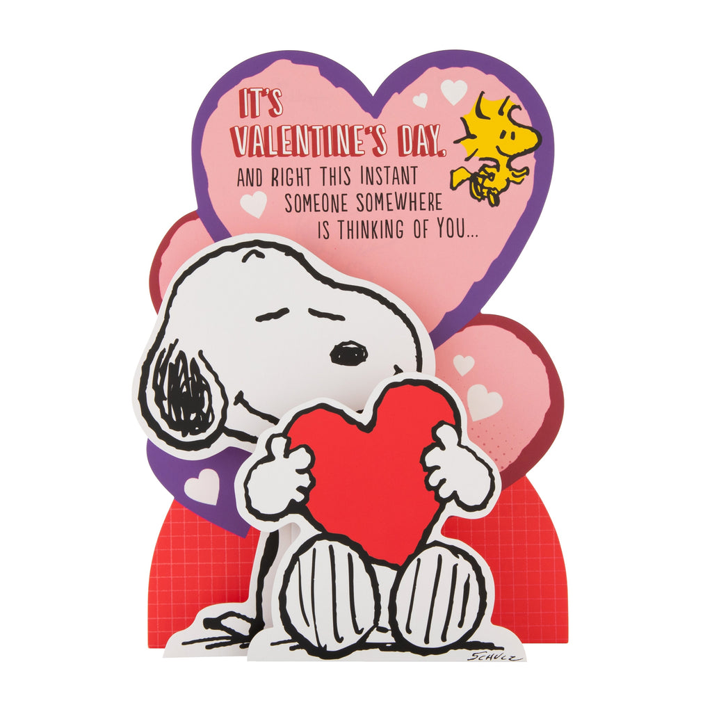 Valentine's Day Card for Someone Special - 3D SNOOPY & Heart Design