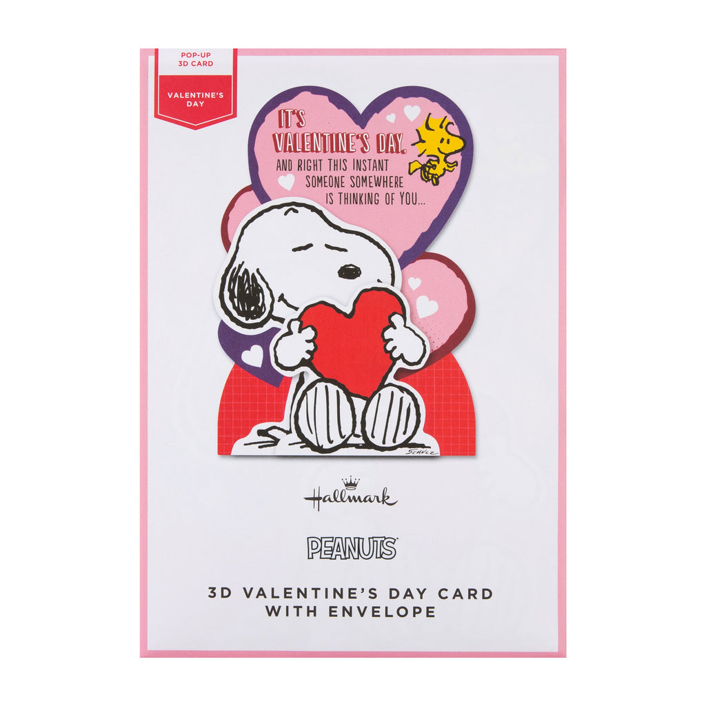 Valentine's Day Card for Someone Special - 3D SNOOPY & Heart Design
