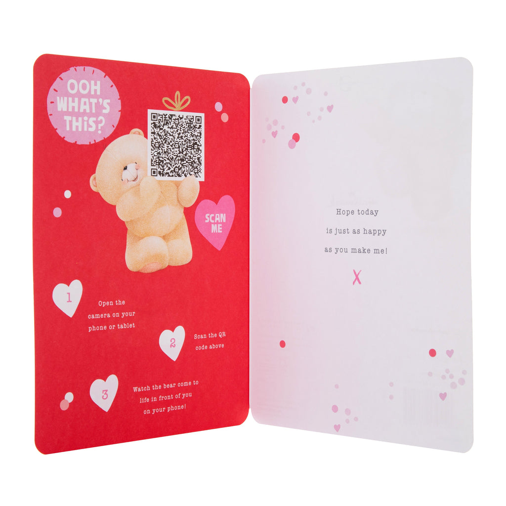 Valentine's Day Card - Forever Friends Love Heart