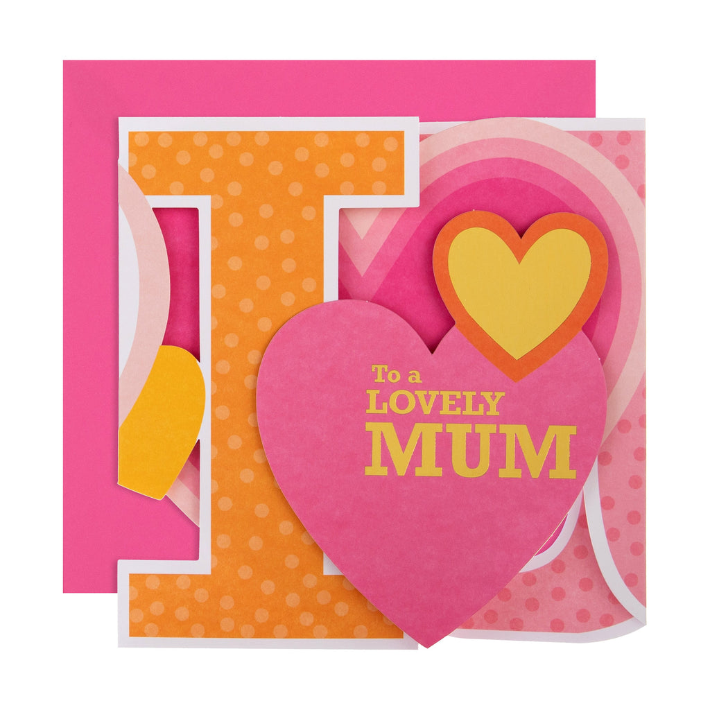 Mother's Day Card for Mum - 3D Keepsake Banner Design