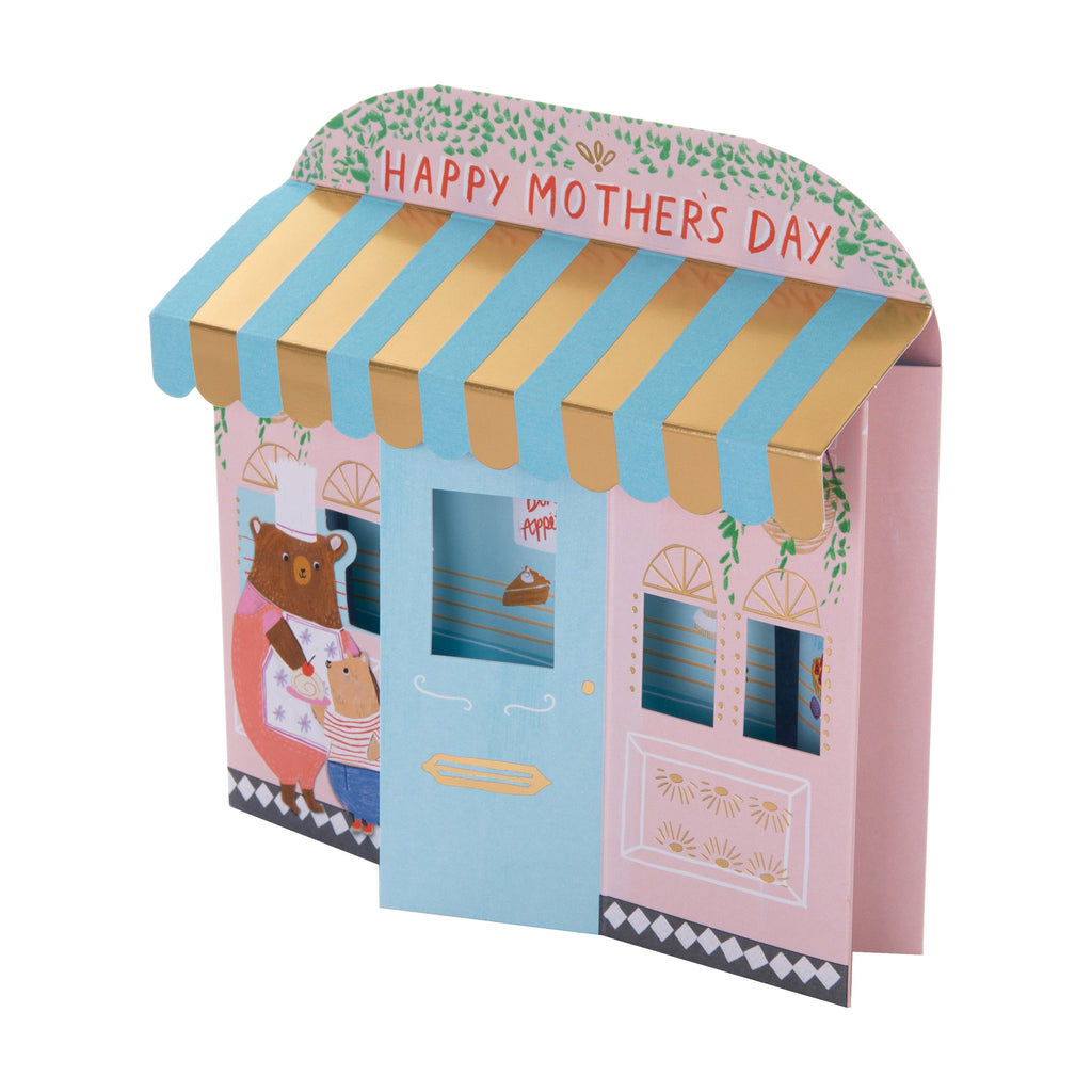 Mother's Day Card for Mum - 3D Patisserie Shop Design