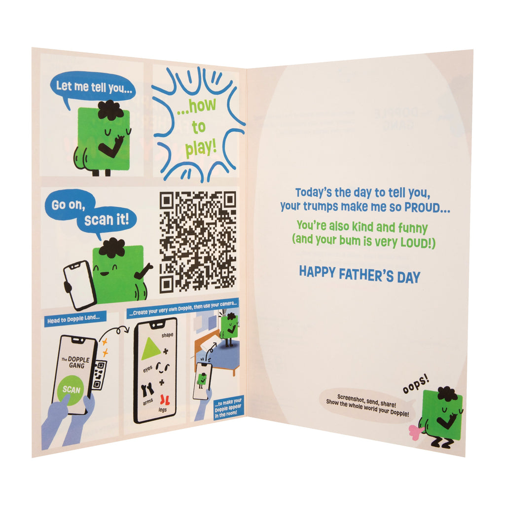 Father's Day Card - Funny Dopple Gang Stinky Bum