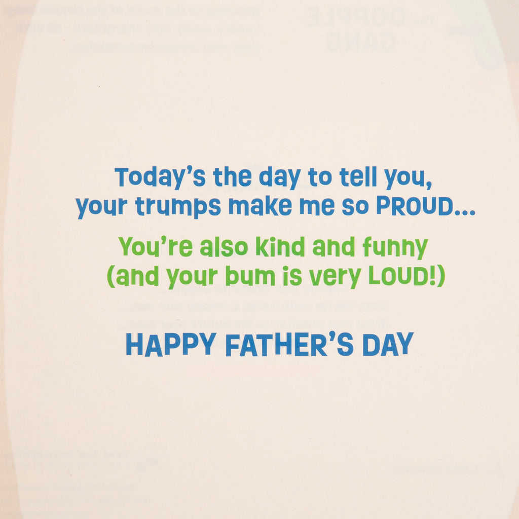 Father's Day Card - Funny Dopple Gang Stinky Bum