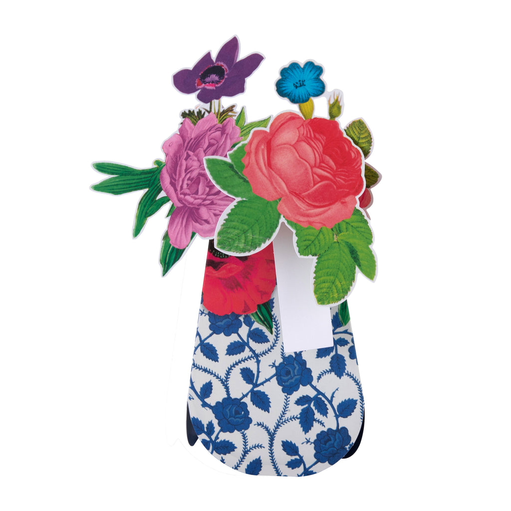 Magical Botanicals Pop Up ‘Wonders’ Card - 3D Patterned Vase & Florals Design