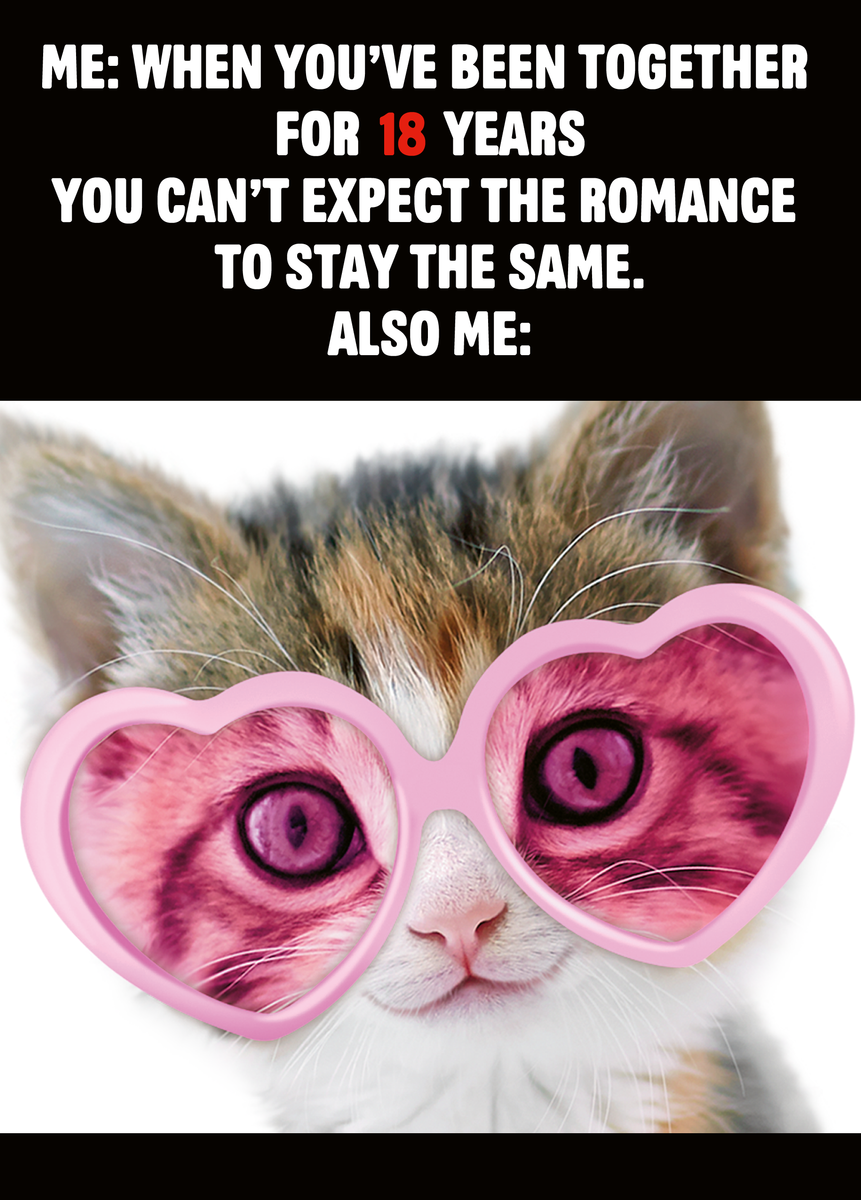 Personalised Cute Kitten With Glasses Valentine s Card Hallmark UK personalised-cute-kitten-with-glasses-valentine-s-card-hallmark-uk