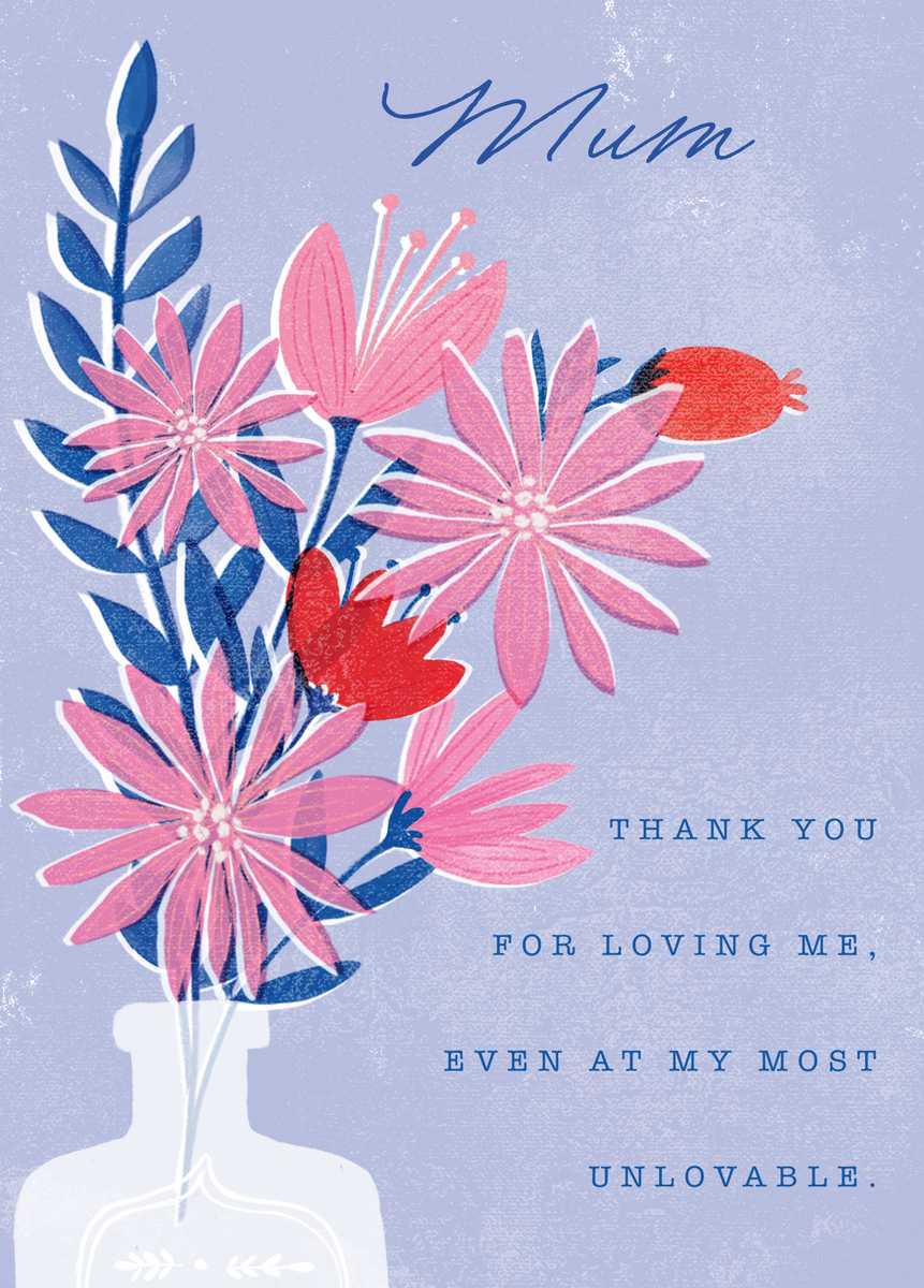 Personalised Flowers In Vase Mother's Day Card For Mum | Hallmark UK