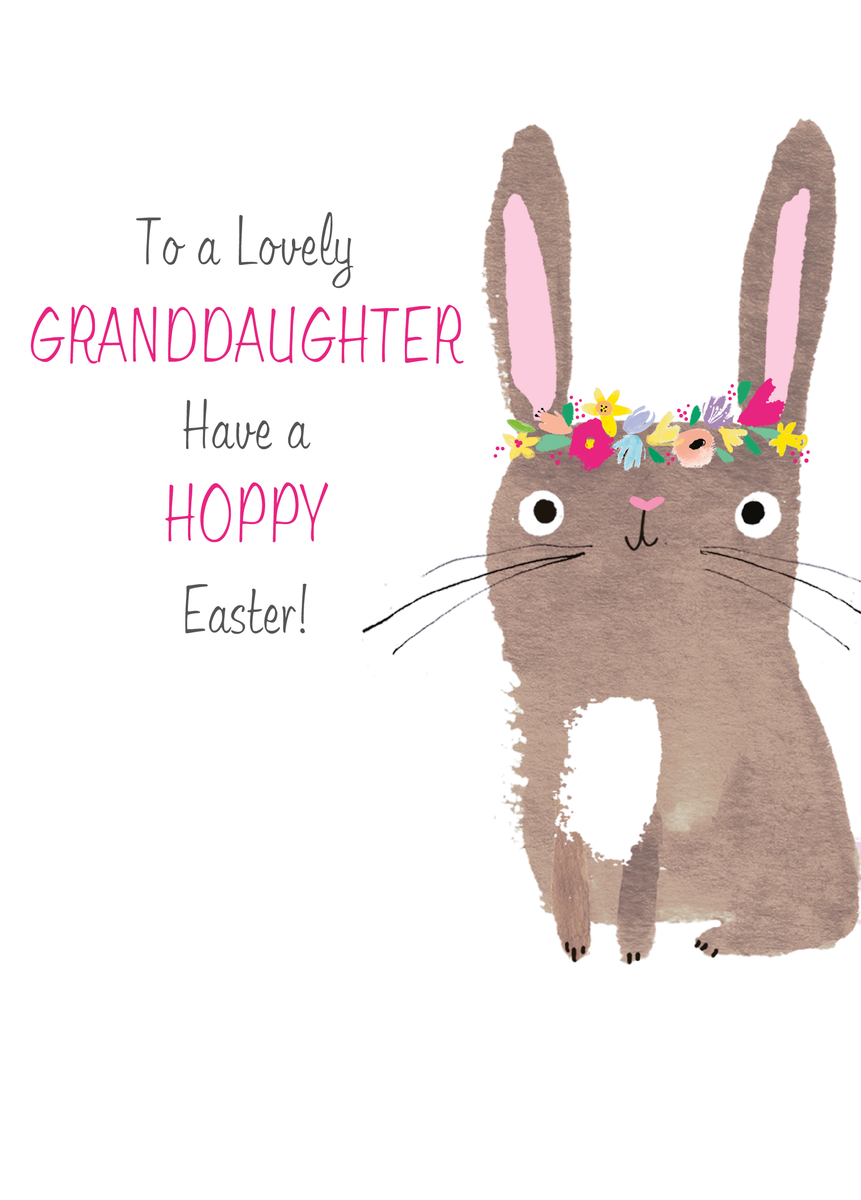 thumbnail image 2 of Personalised First Easter Card – Bunny Design For Daughter Granddaughter Niece – Alderbrook Designs 2 of 4