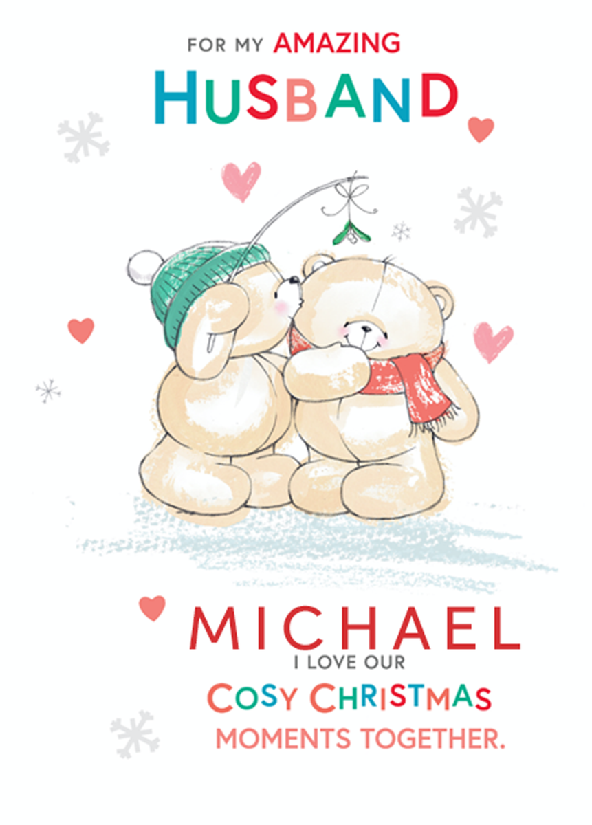 Hallmark Biglietto di Natale per fidanzata – Cute Forever Friends Winter Love design