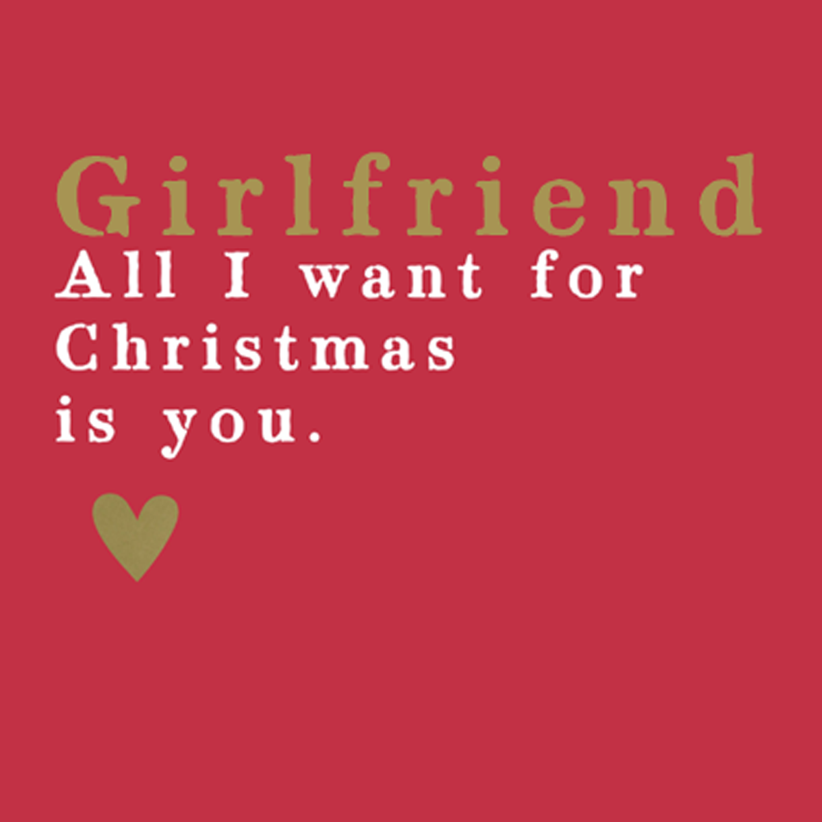 Hallmark Weihnachtskarte „All My Love“ Für Die Ehefrau – Mit Glitzer & 3D-Effekt