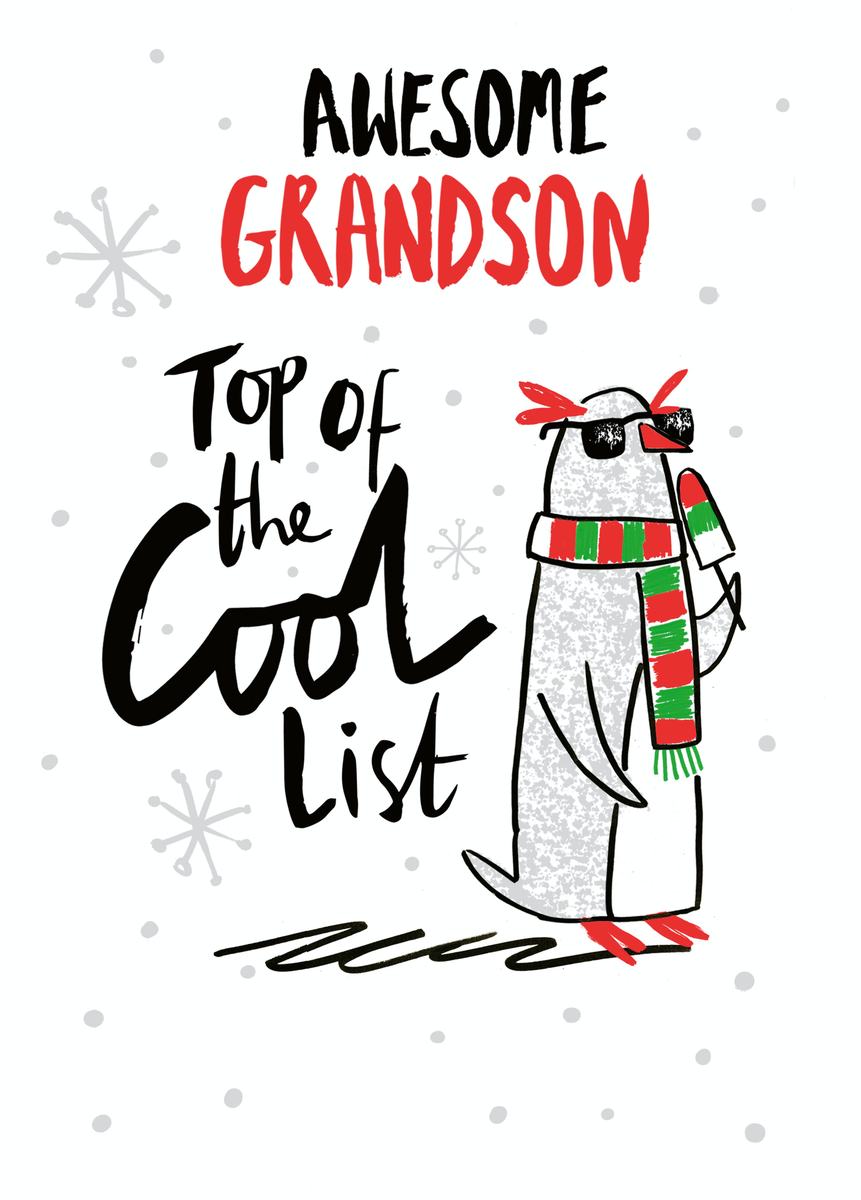 PMPrinted Great Grandson First Christmas Card - Personalised Baby Boys - View #2