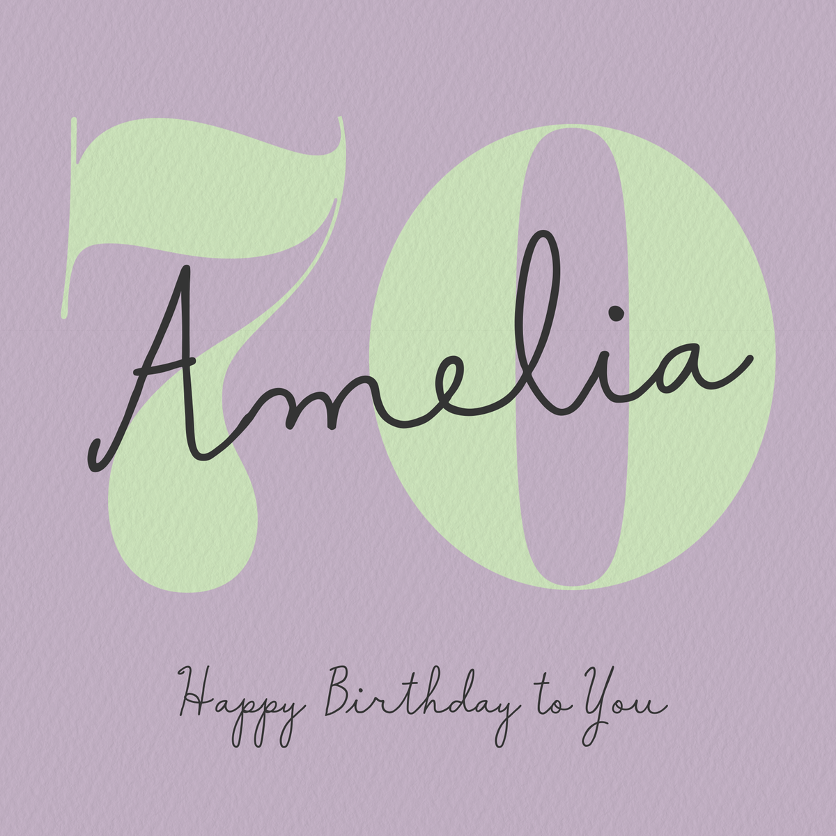 Personalised Happy 70th Birthday Card For Her | Hallmark UK