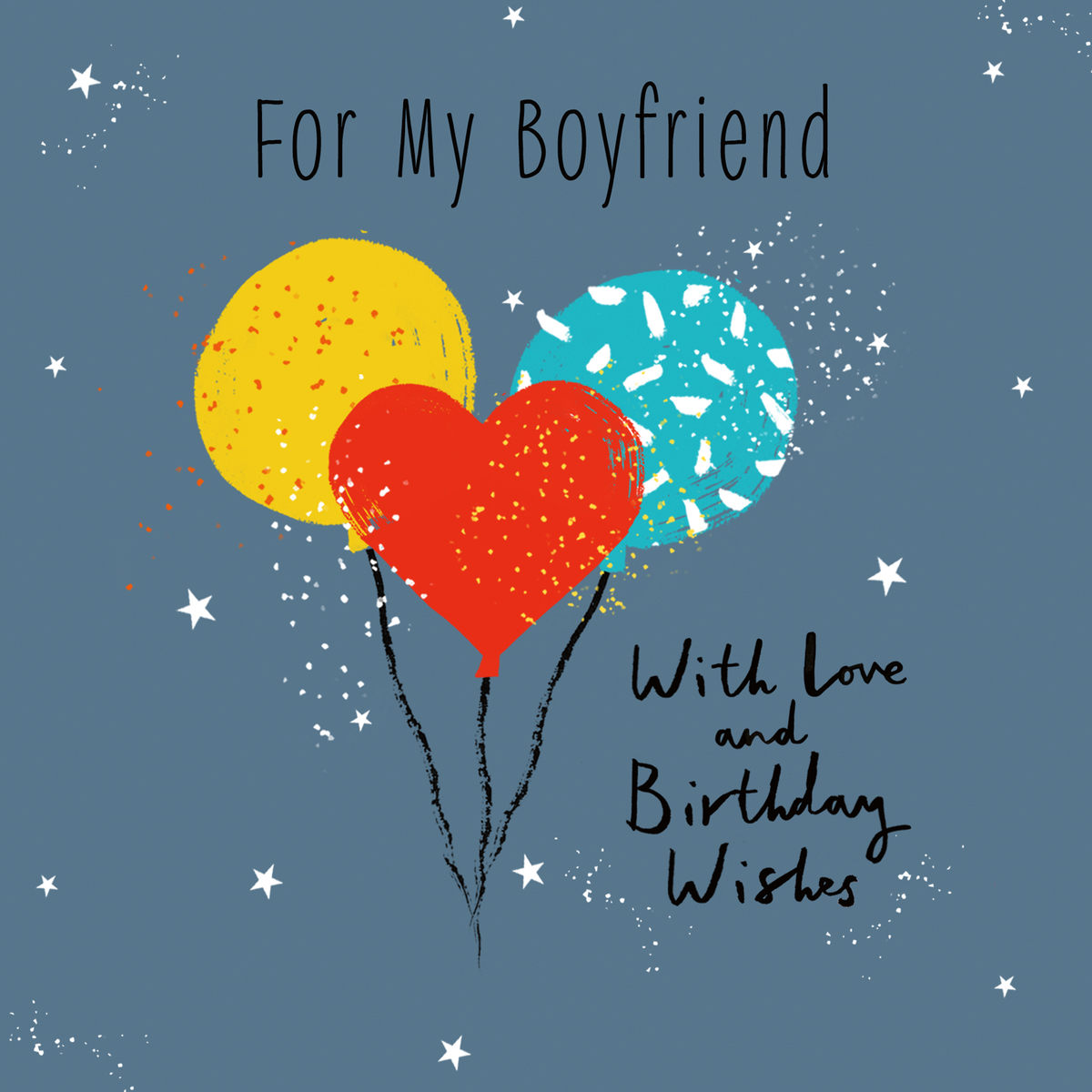 Personalised Heart Balloon Boyfriend Birthday Card | Hallmark UK