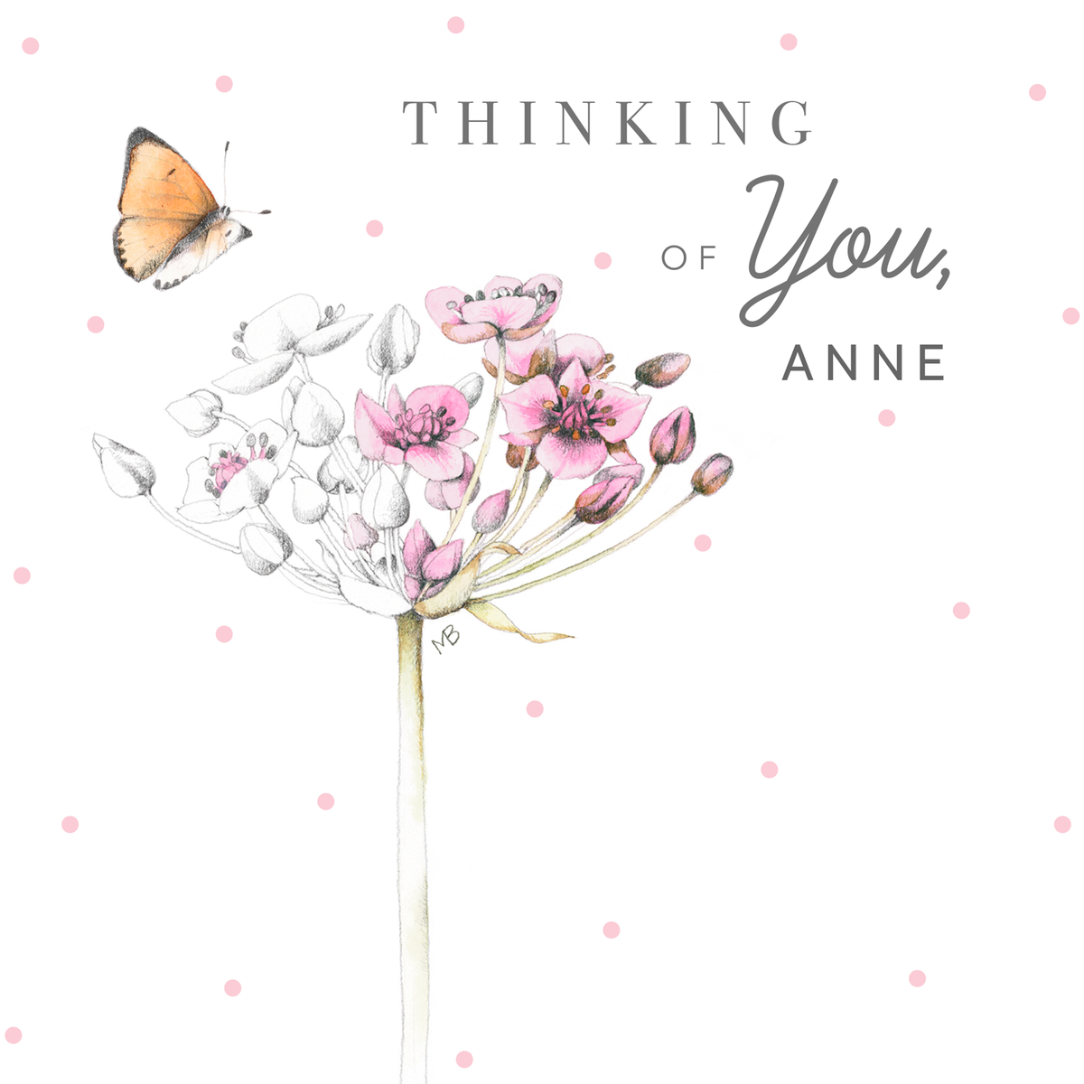 Thinking Of You With Watercolor Roses" Greeting Card For Sale By EmDamArt - View #3