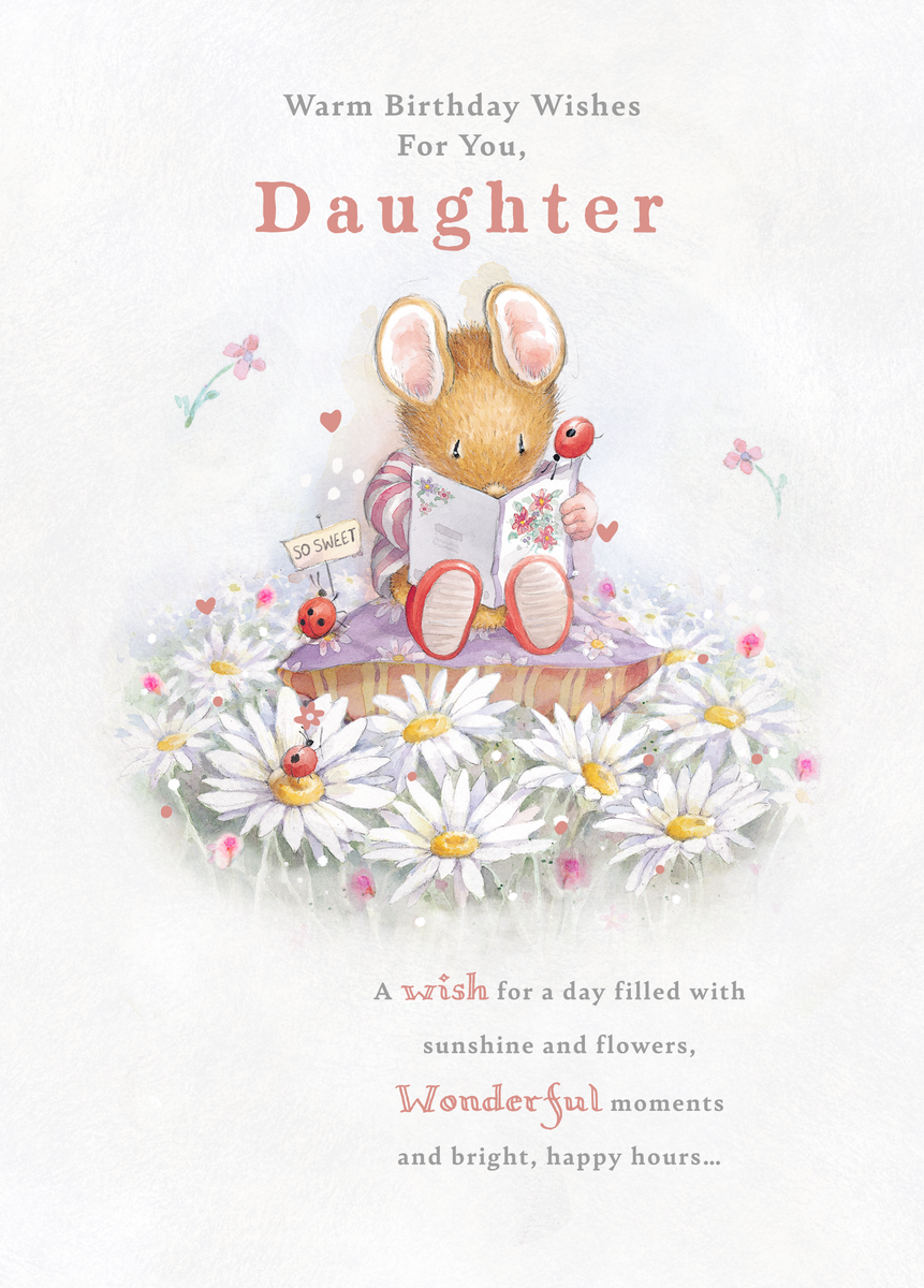 thumbnail image 2 of NEW DESIGN To A Very Special Daughter On Her Birthday A5 Card Birthday 2 of 11