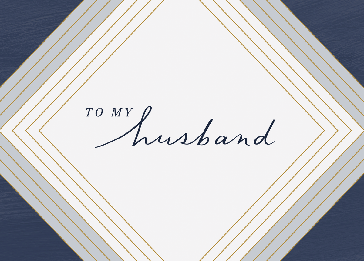 Personalised Blue Diamond Birthday Card for Husband | Hallmark