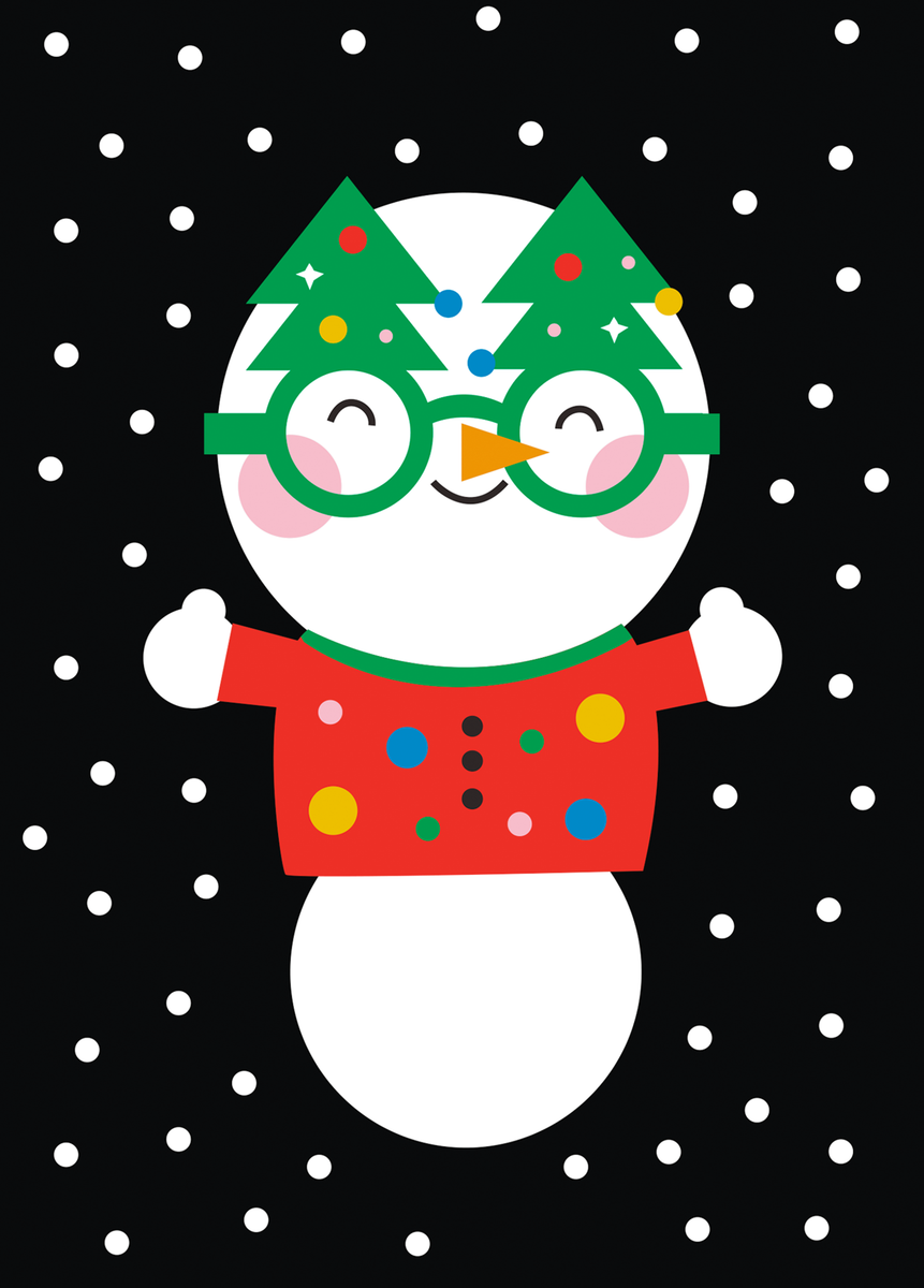 Personalised Cute Snowman Kids Christmas Card | Hallmark