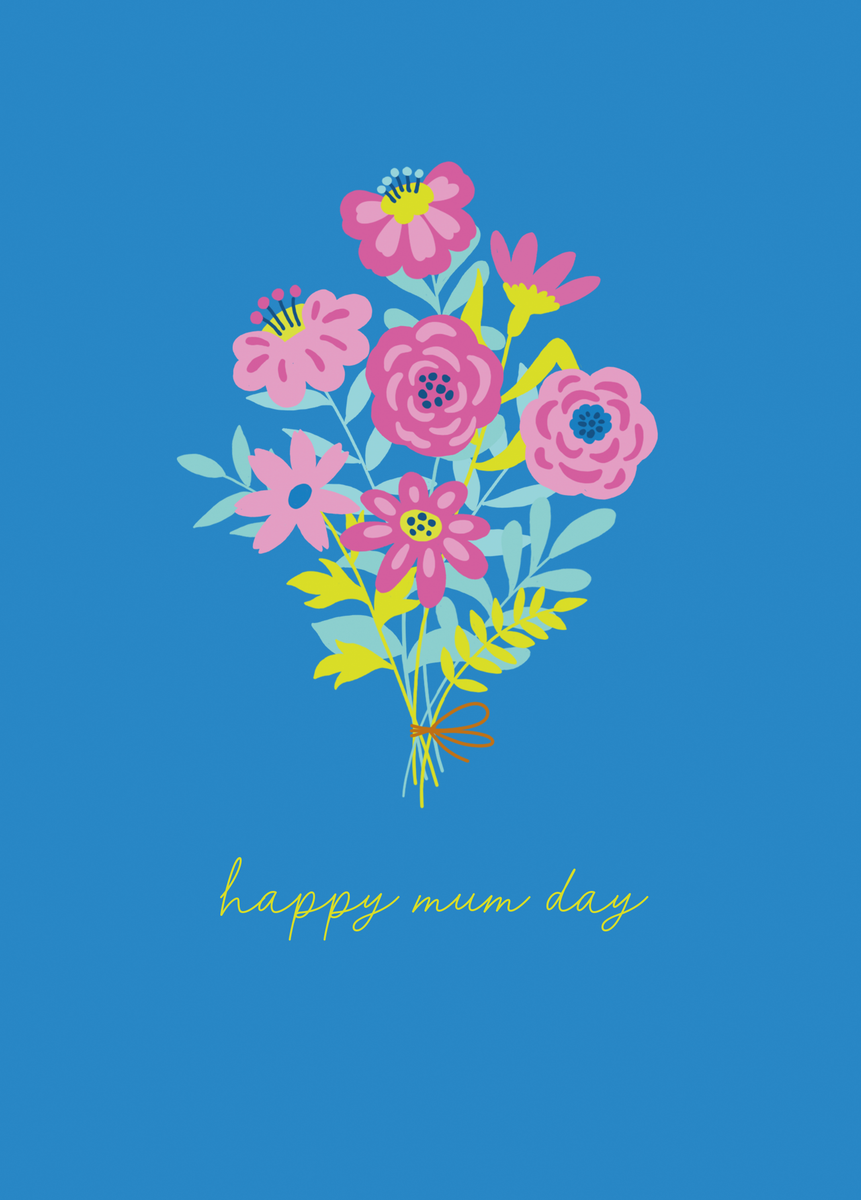 Personalised Bright Floral Bouquet Design Mother's Day Card | Hallmark