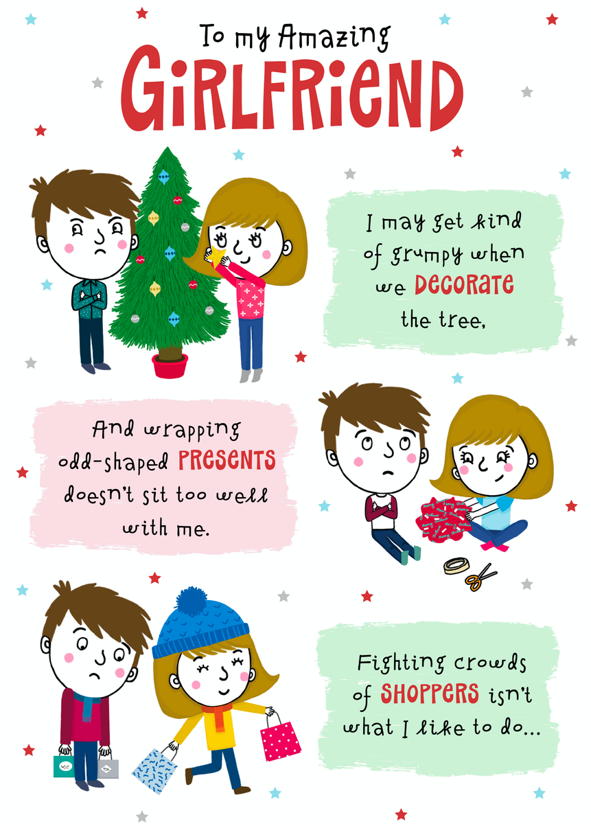 Personalised For An Amazing Girlfriend Christmas Card – Hallmark