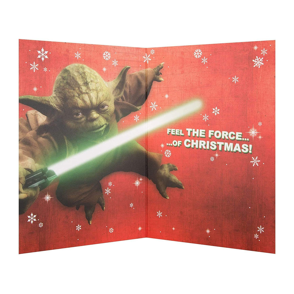 Christmas Card for Nephew - Star Wars Yoda Design