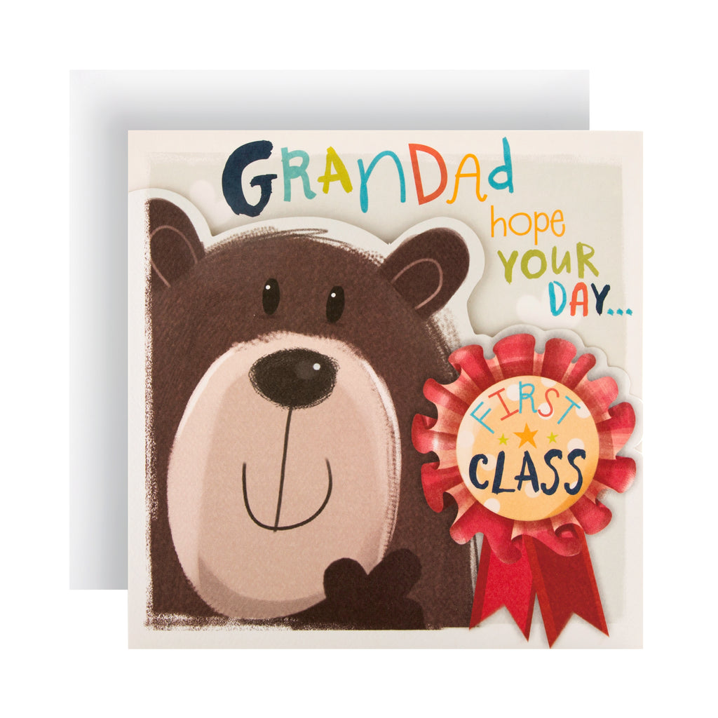 Birthday Card for Grandad - Cute 'All About Gus' Design