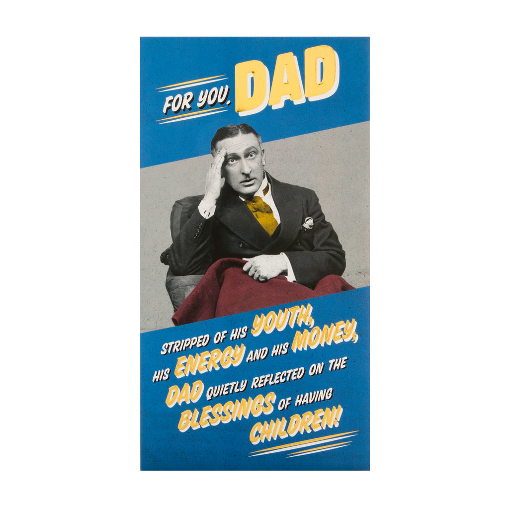 Birthday Card for Dad - Funny Photographic Design