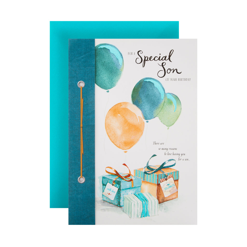 Birthday Card for Son - Classic Illustrated Design