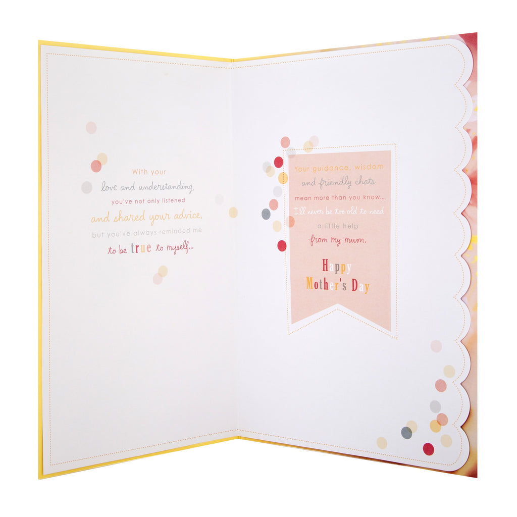 Recyclable Mother's Day Card for Mum - Contemporary Photographic Design with Heartfelt Verse