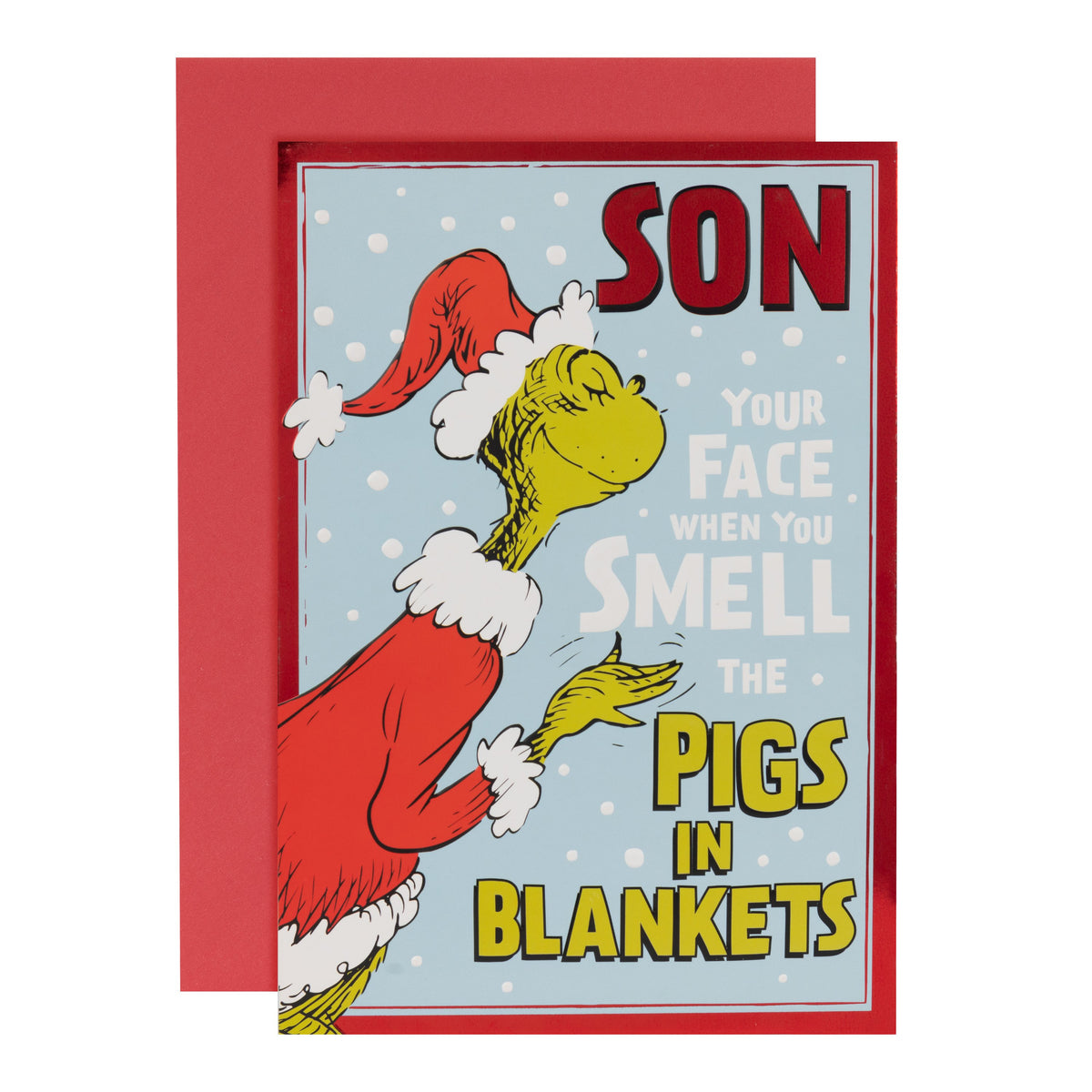 Christmas Card for Son - Dr. Seuss The Grinch Design – Hallmark
