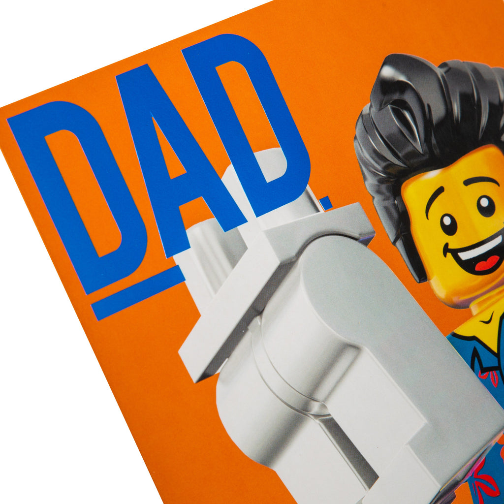 Father's Day Card for Dad - Lego Party Pants Design