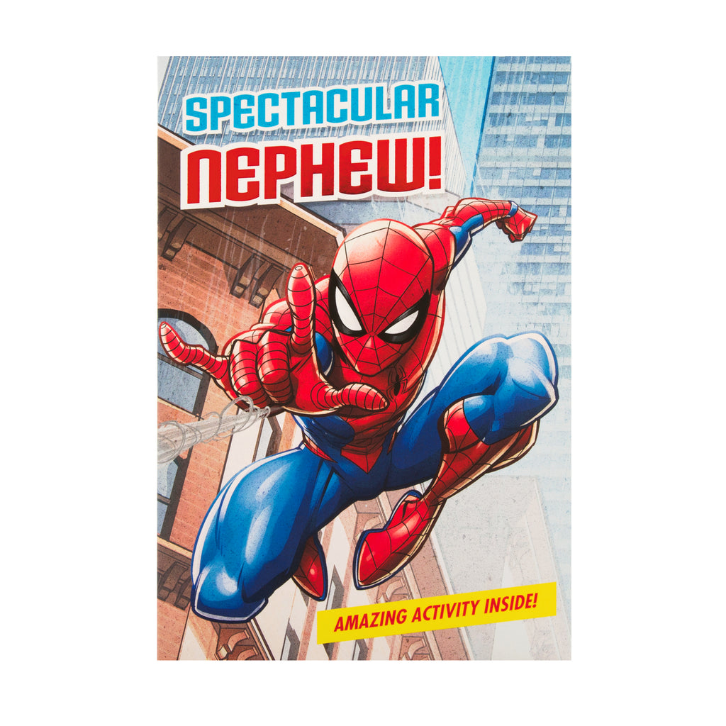 Birthday Card for Nephew - Marvel's Spider-Man Design