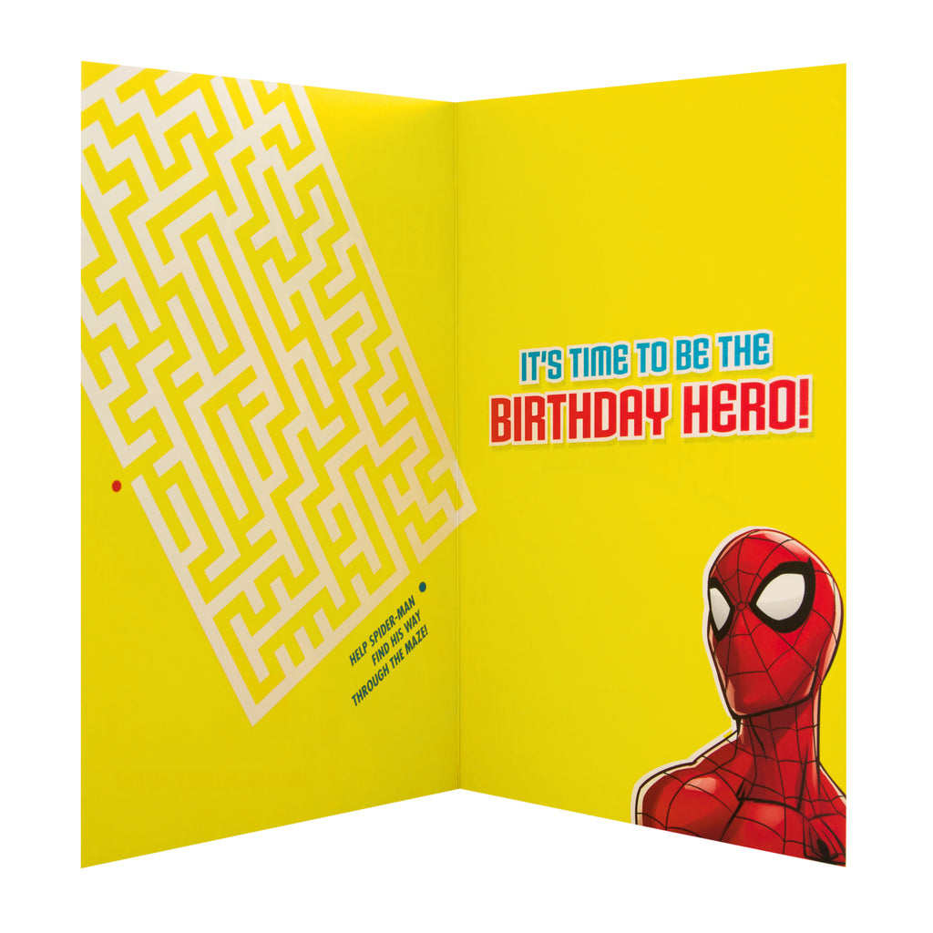 Birthday Card for Nephew - Marvel's Spider-Man Design