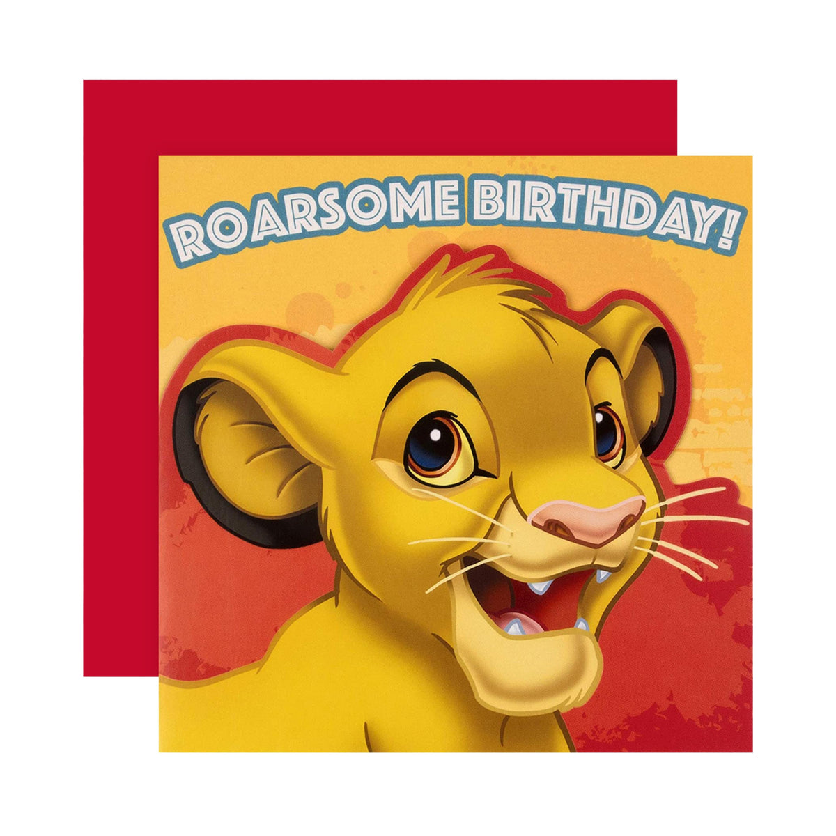 Birthday Card - Cute Die-cut Disney Lion King Design – Hallmark