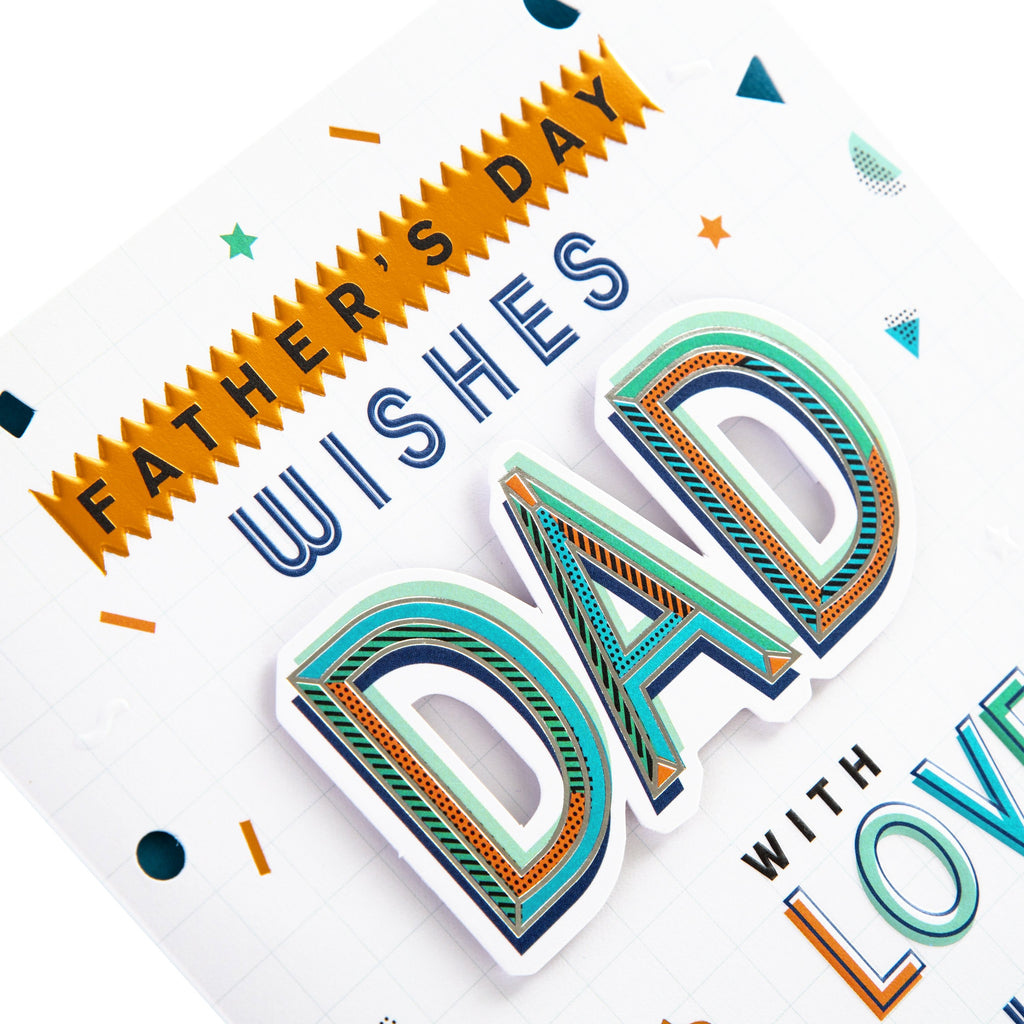 Father's Day Card for Dad - Classic Text Based Design
