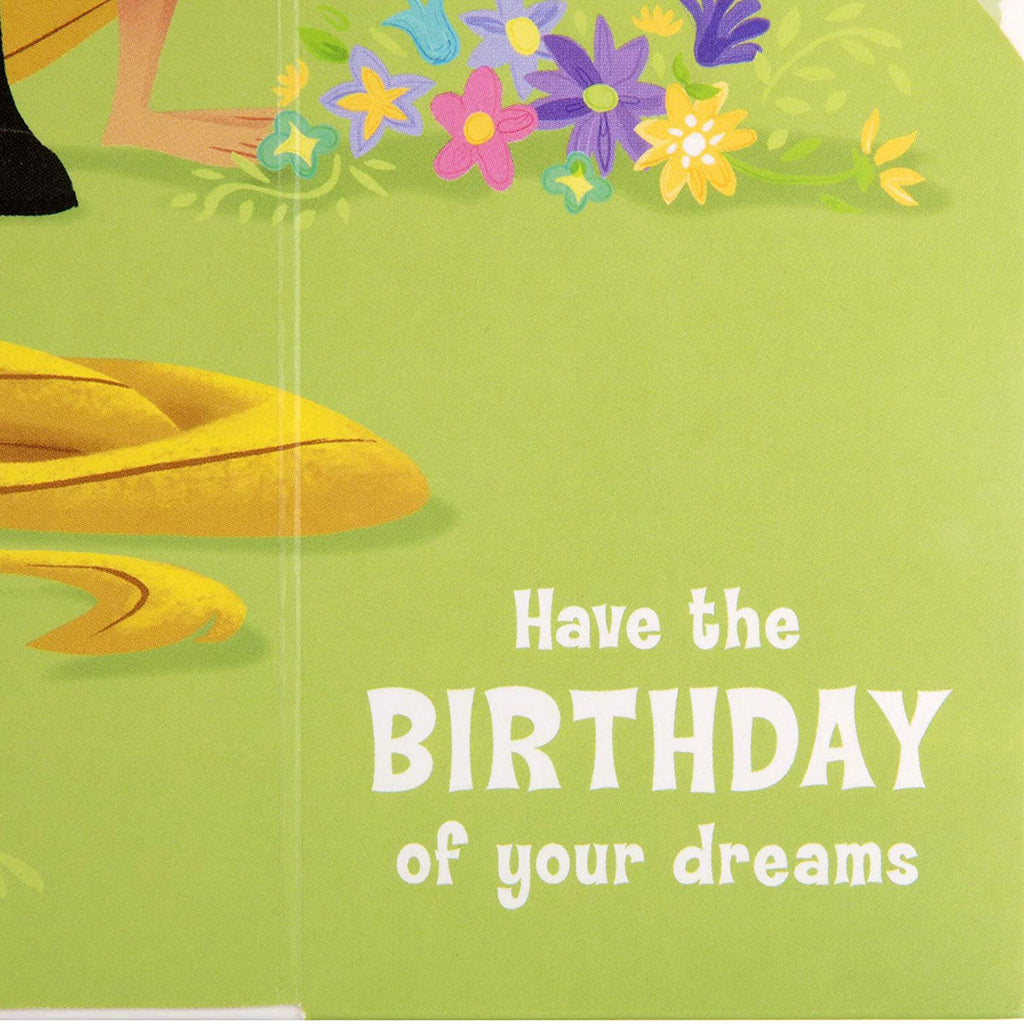 Birthday Card for Daughter - 3D Paper Wow Disney Tangled Design
