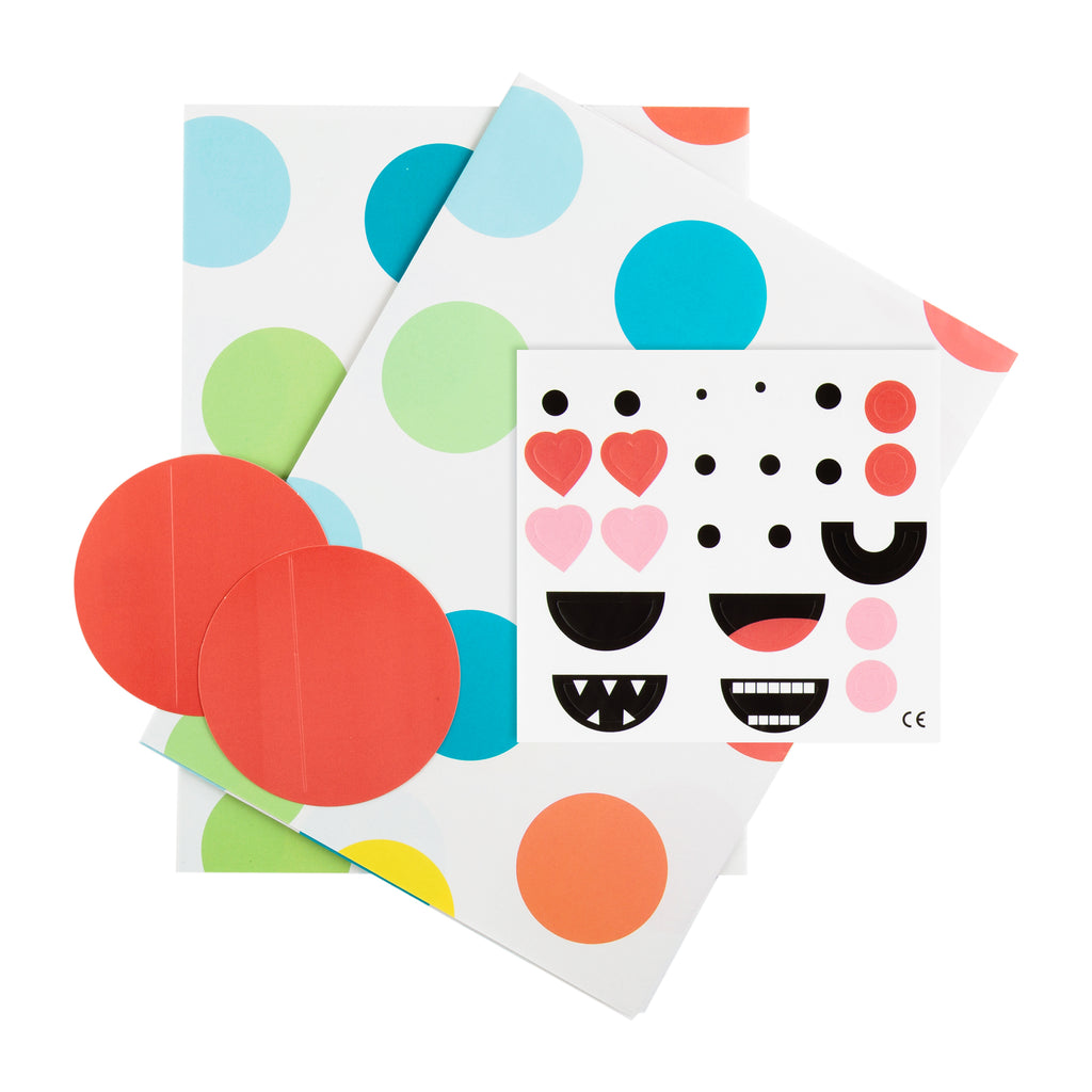 Kids' Wrapping Paper and Gift Tag Duo Pack -  With Sticker Sheet