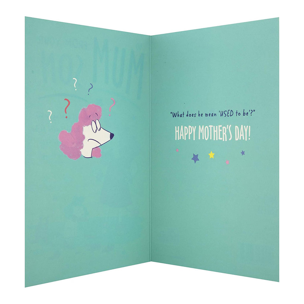 Recyclable Mother's Day Card for Mum from Son - Funny Cartoon Style Design