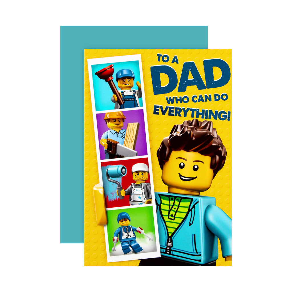 Father's Day Card for Dad - Lego Character Design