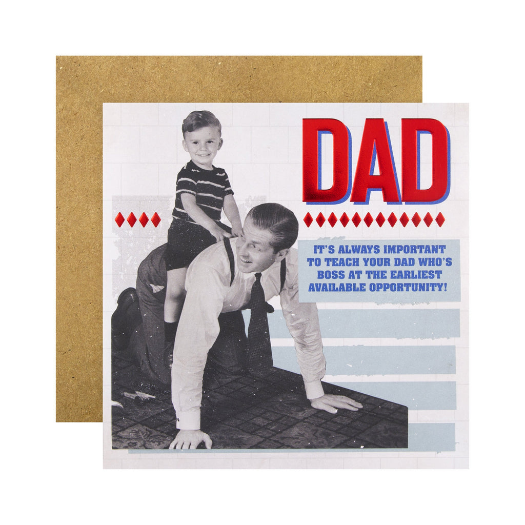 Father's Day Card for Dad - Funny Photographic Design