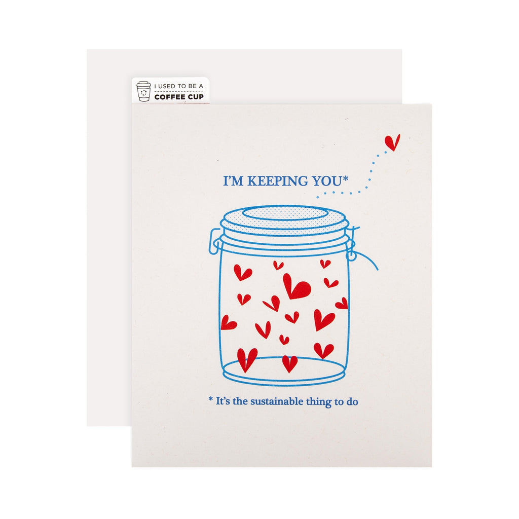 Valentine Card - CupCycled™ Collecting Jar Design