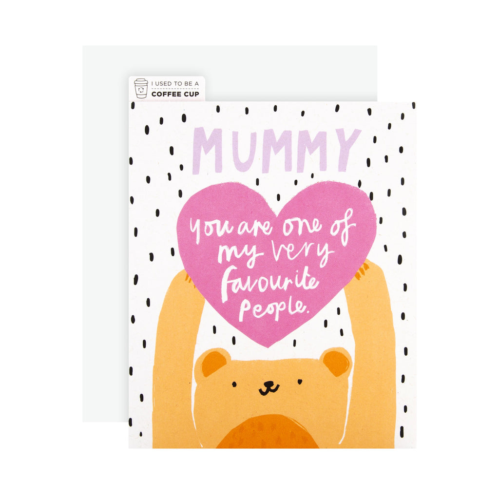 Mother'sDay Card for Mummy - CupCycled™ Cute Illustrated Design