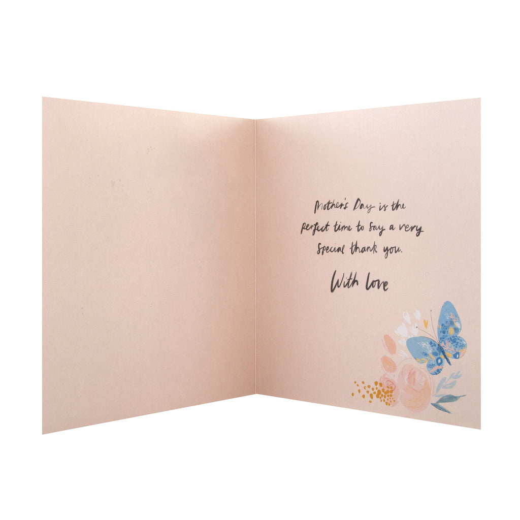 Recyclable Mother's Day Card for Mum - Contemporary Floral Design