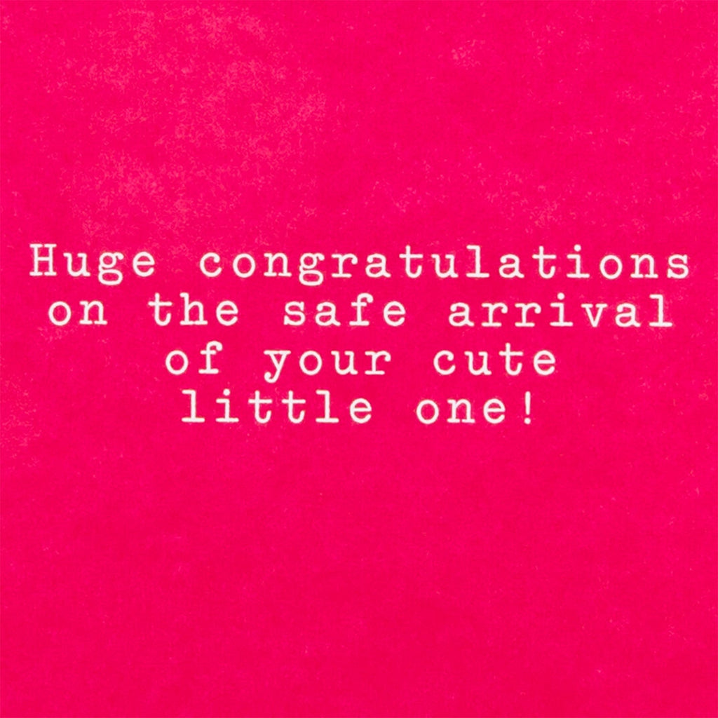 New Baby Girl Congratulations Card - Cute 3D Pop-out Hot Air Balloon Design