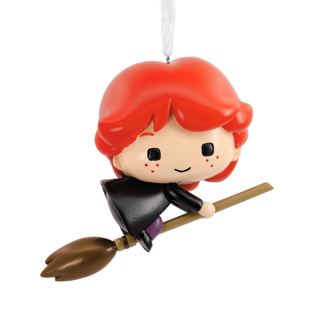 Collectable Harry Potter Ornament - Ron Weasley on Broomstick Design