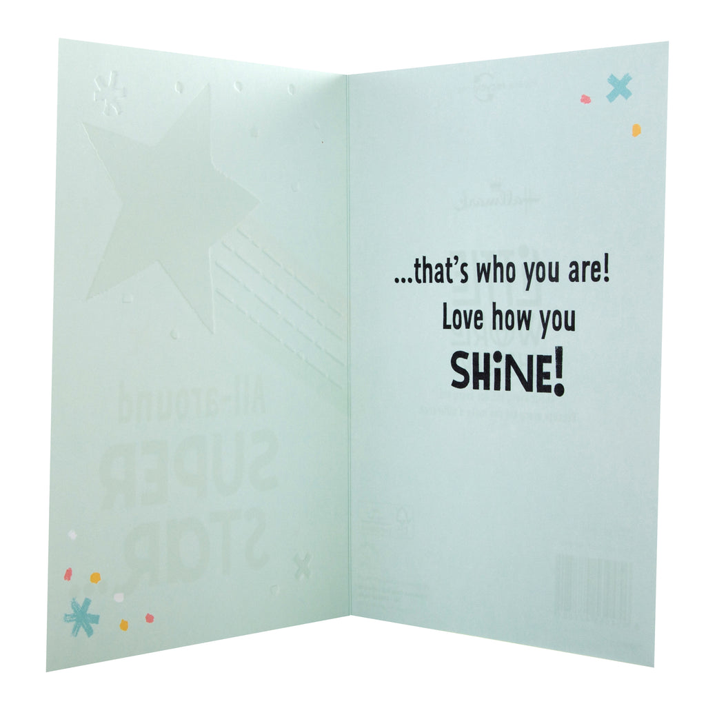 Little World Changers™️ Any Occasion Card for Kids -  Fun Shooting Star Design